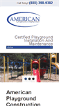 Mobile Screenshot of americanplaygroundconstruction.com